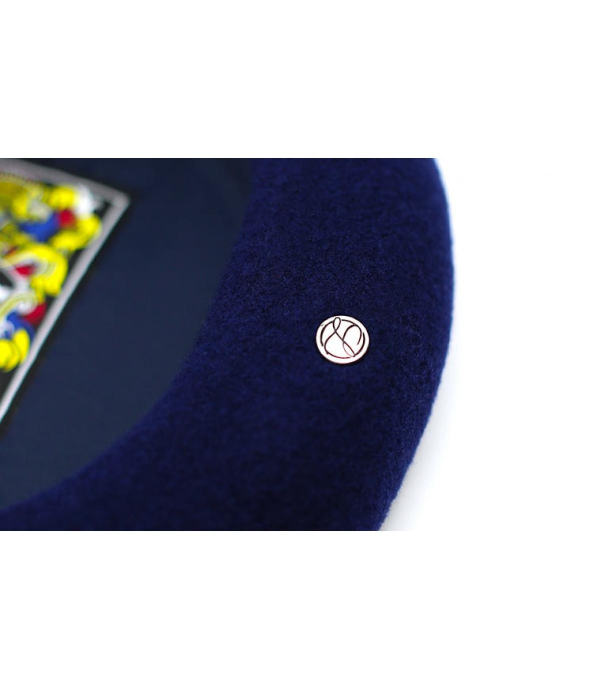 berretto di cashmere blu scuro berretto di cashmere blu scuro